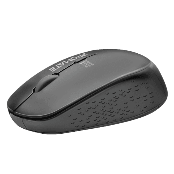 Promate Ergonomic Wireless Mouse 800/1200/1600 Dpi. 10m Working Range. Included Nano Receiver TRACKER-BLK