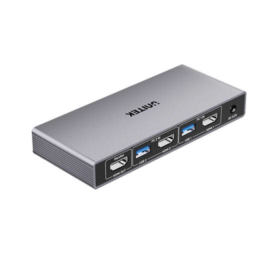 Unitek UNITEK 5Gbps HDMI KVM Switch. Switches Between 2 Devices, Shares V1309A