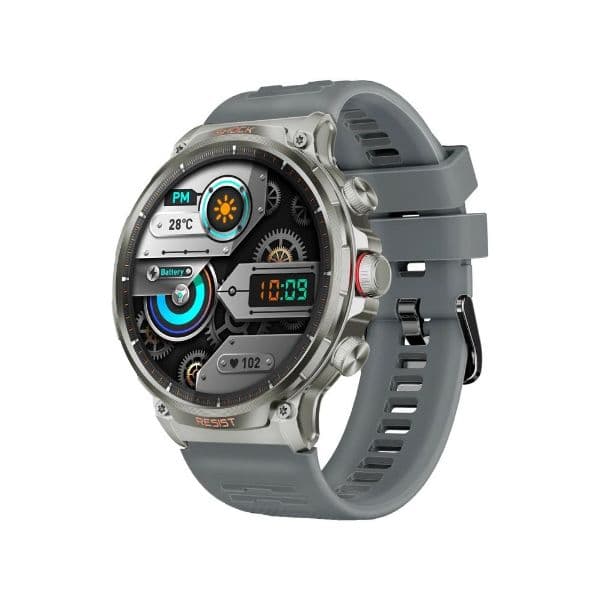 Promate IP67 1.85'' Fitness Tracker Smartwatch W/ BT Calling. Up To 60 Days Standby 7-10 XWATCH-R20-SLV