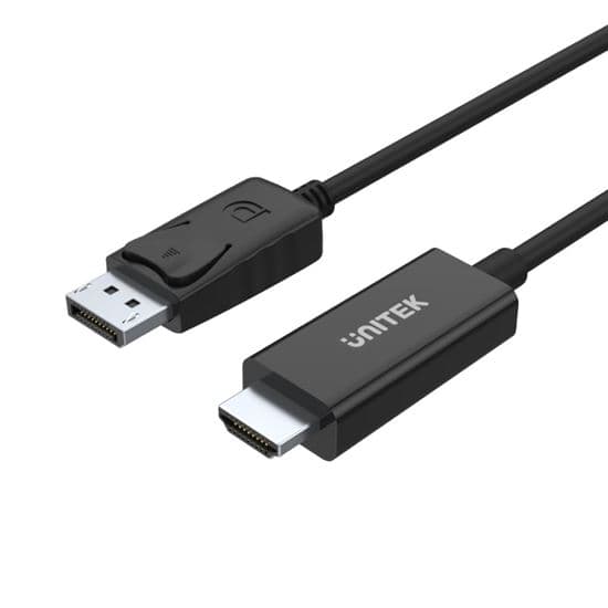 Unitek UNITEK 1.8m DisplayPort to HDMI Cable. Supports FHD up to 1920x1200 Y-5118CA