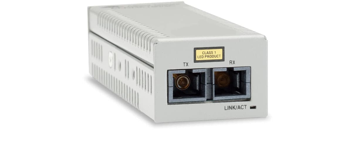 Allied Telesis AT-DMC100/LC-90 TAA (Federal) 100TX to 100FX/LC Fast Ethernet Desktop Mini Media Converter- NA or USB Power 512030