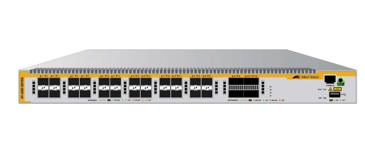 Allied Telesis AT-x560-28YSQ-040 L3 Stackable Switch- 24x SFP28 Ports + 4x QSFP28 Ports- and a Dual fixed PSU- AU Power Cord. 512183