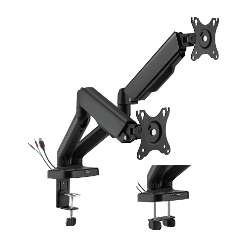 BRATECK Elegant Dual 17"-32" Counter Balance Monitor Desk Mount