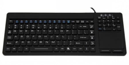 Inputel SK308 Silicone Keyboard + Trackpad IP68 - USB