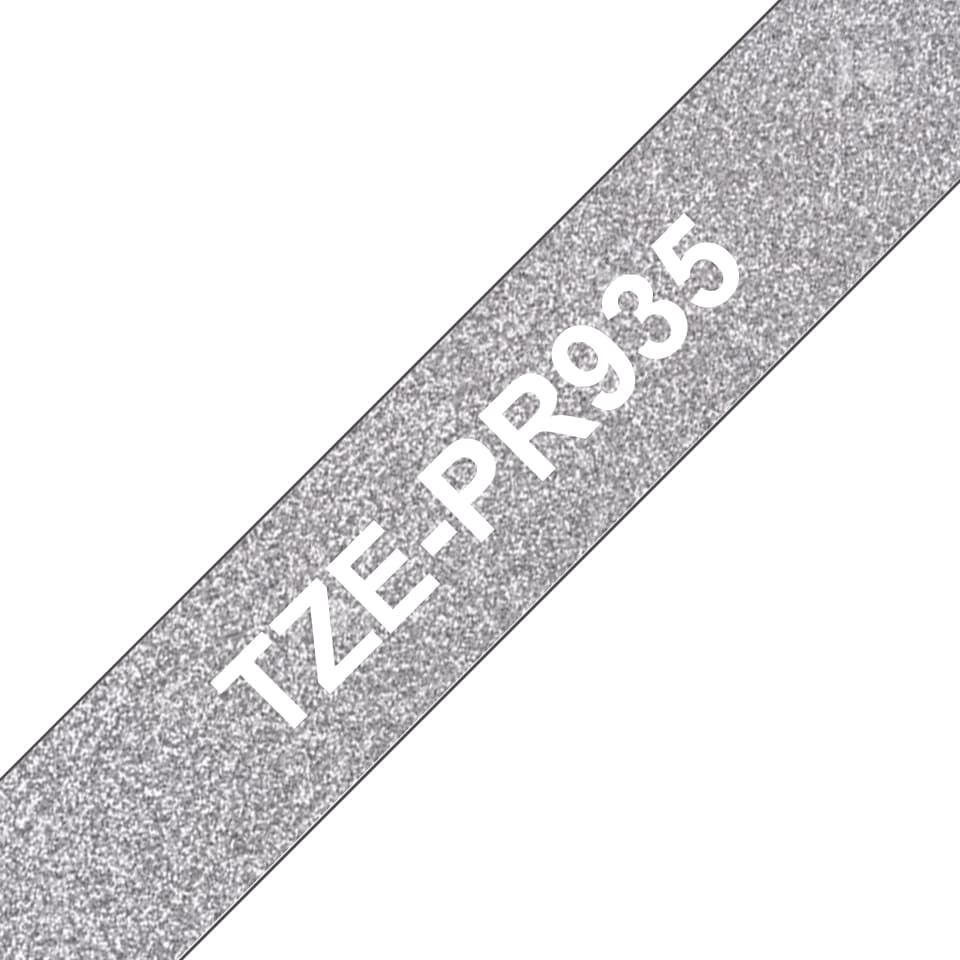 Brother Brother TZe-PR935 12mm White on Premium Silver Labelling Tape BCL267