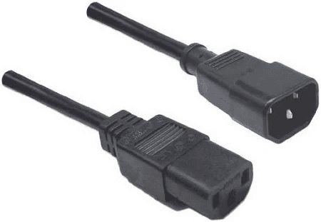 10A/250V IEC (M) to IEC (F) 1.8m Power Cord - Bulk
