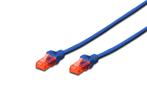 Digitus Digitus UTP CAT6 Patch Lead - 0.5M Blue CA9608B