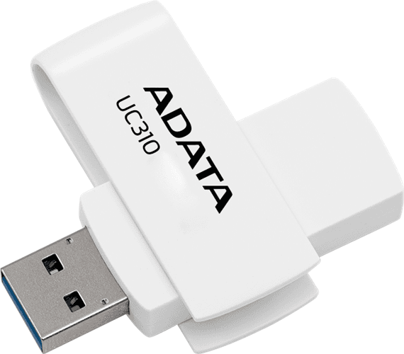 Adata ADATA UC310 Swivel USB3.2 64GB White Flash Drive FP376-W64