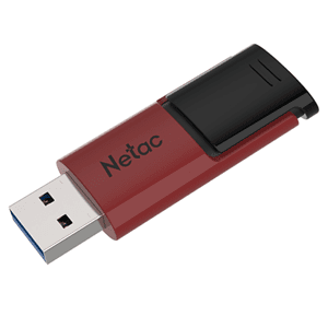 Netac Netac U182 USB3 Flash Drive 64GB UFD Retractable Red/Black FP524-64
