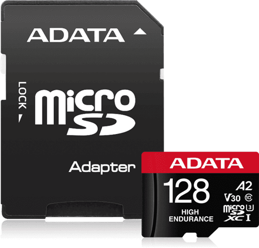 Adata ADATA High Endurance microSDXC UHS-I U3 A2 V30 Card with Adapter 128GB FS353-Y28