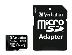 Verbatim Verbatim Premium microSDHC Class 10 UHS-I Card 32GB with Adapter FS366-X32A