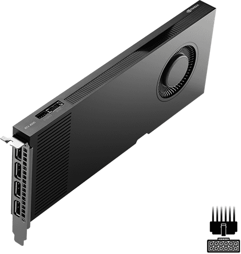 PNY NVIDIA Quadro RTX4000 Ada 20GB DDR6 PCIE Graphics 4*mini DP