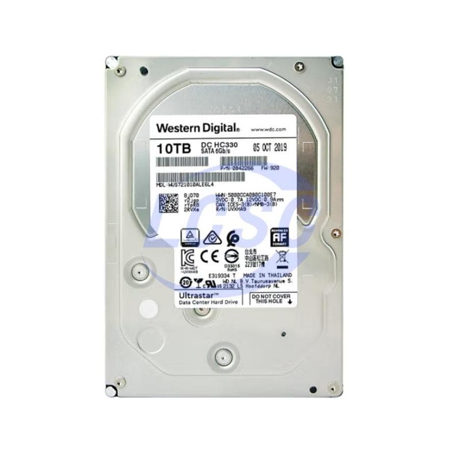 Western Digital WD Ultrastar DC HC510 SATA 3.5" 7200RPM 256MB 10TB HDD WUS721010ALE6L4
