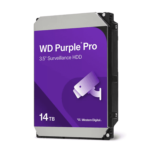 WD Purple Pro 14TB SATA 3.5" 7200RPM 512MB Surveillance HDD 3Yr Wty