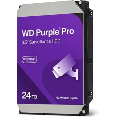 Western Digital WD Purple Pro 24TB SATA 3.5" 7200RPM 512MB Surveillance HDD WD241PURP