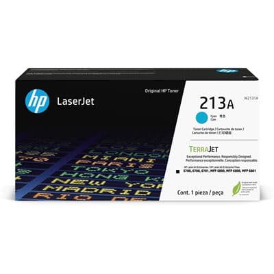 HP HP 213A Cyan Original LaserJet Toner Cartridge W2131A