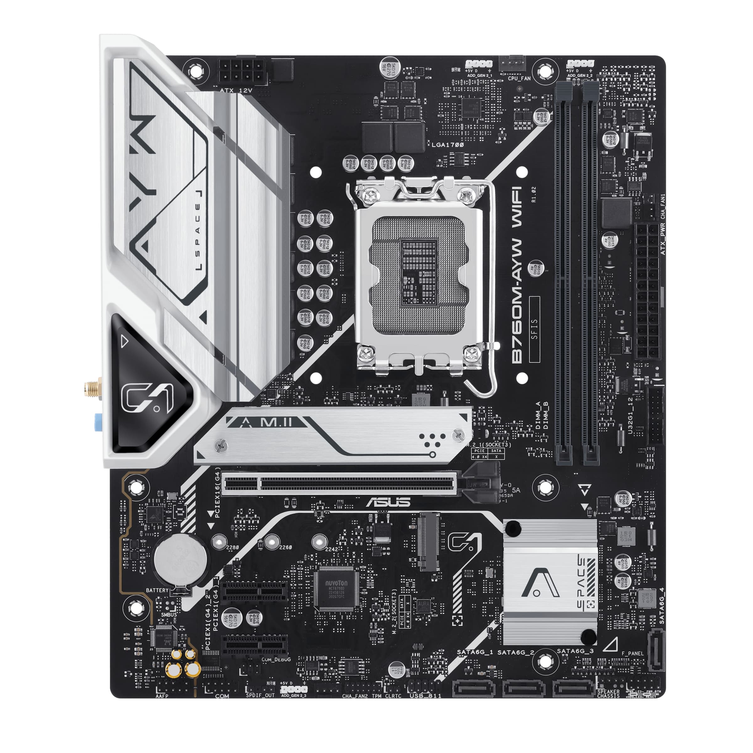 ASUS Asus Prime B760M-AYW WIFI DDR5 mATX LGA1700 Motherboard MAI687