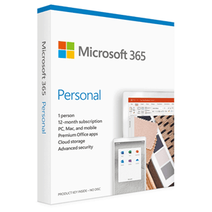 Microsoft Microsoft 365 Personal - 1 User - 1 Year EP2-32408