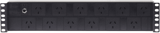 4Cabling 2RU 12 Way GPO Horizontal PDU Recessed Rack Mount (Drop Ship)