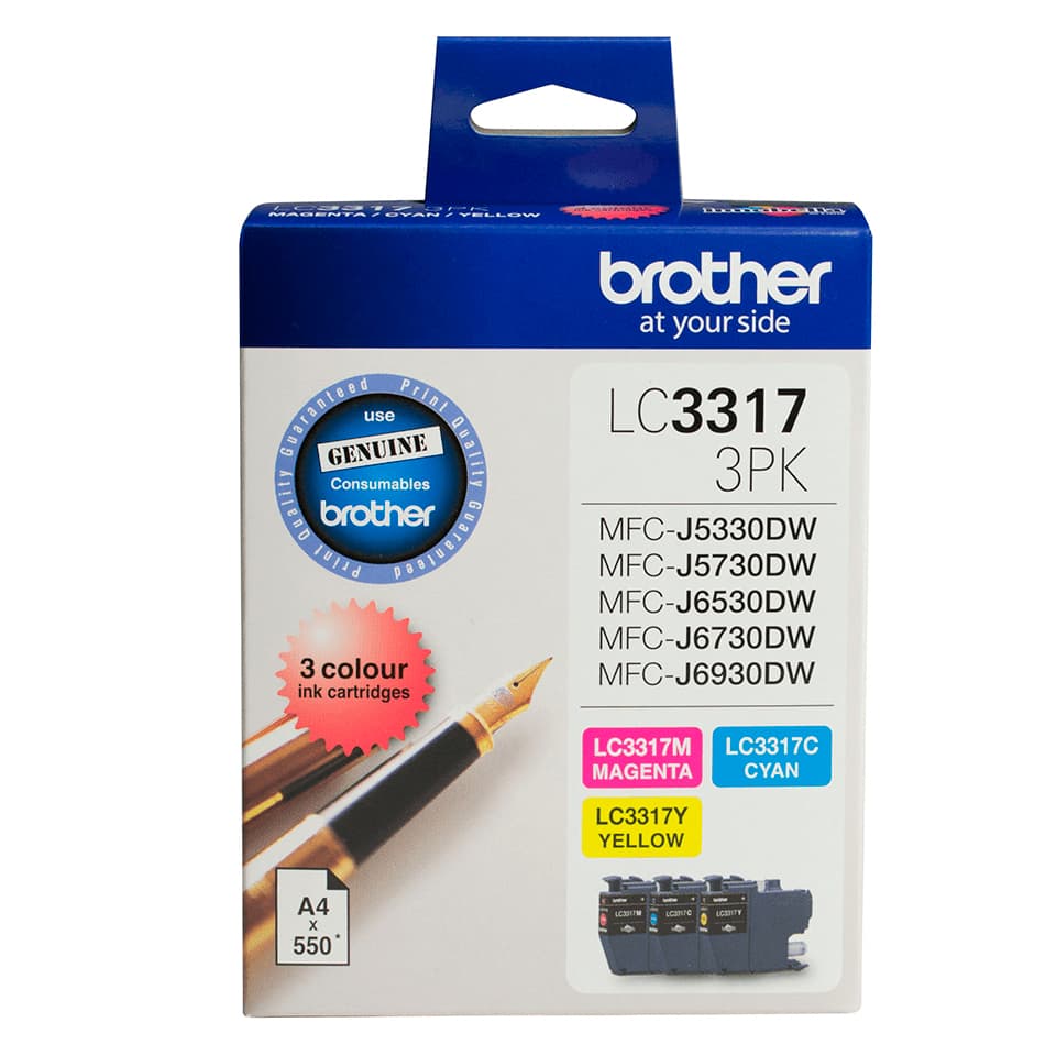 Brother Brother LC3317 CMY Colour Pack B3317CMY