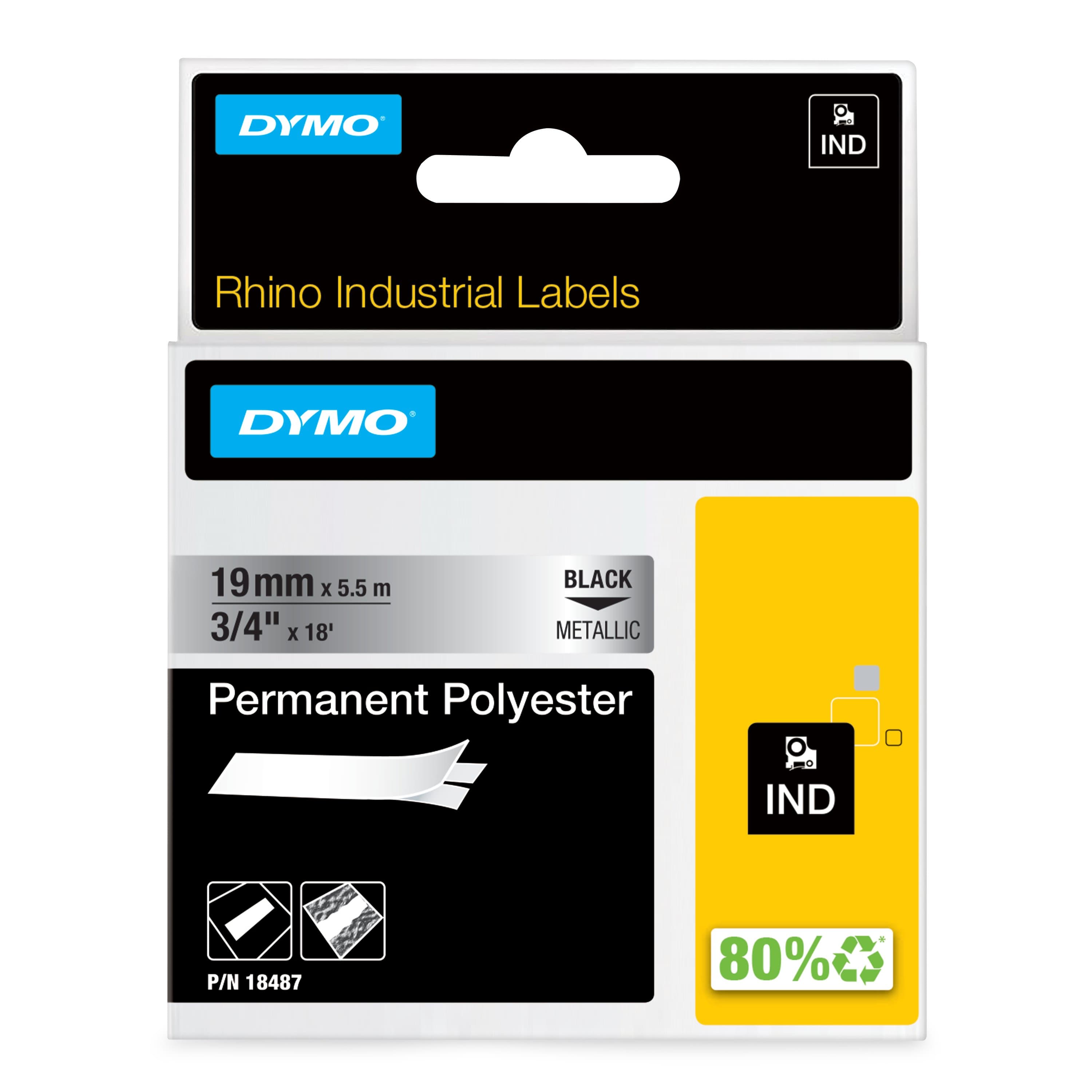 Dymo Dymo Rhino 19mm Perm Poly Metl DY18487