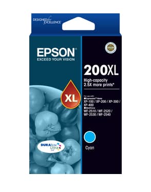 Epson Epson 200 HY Cyan Ink Cart E200CXL