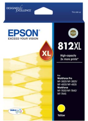 Epson Epson 812XL Yellow Ink Cart E812YXL