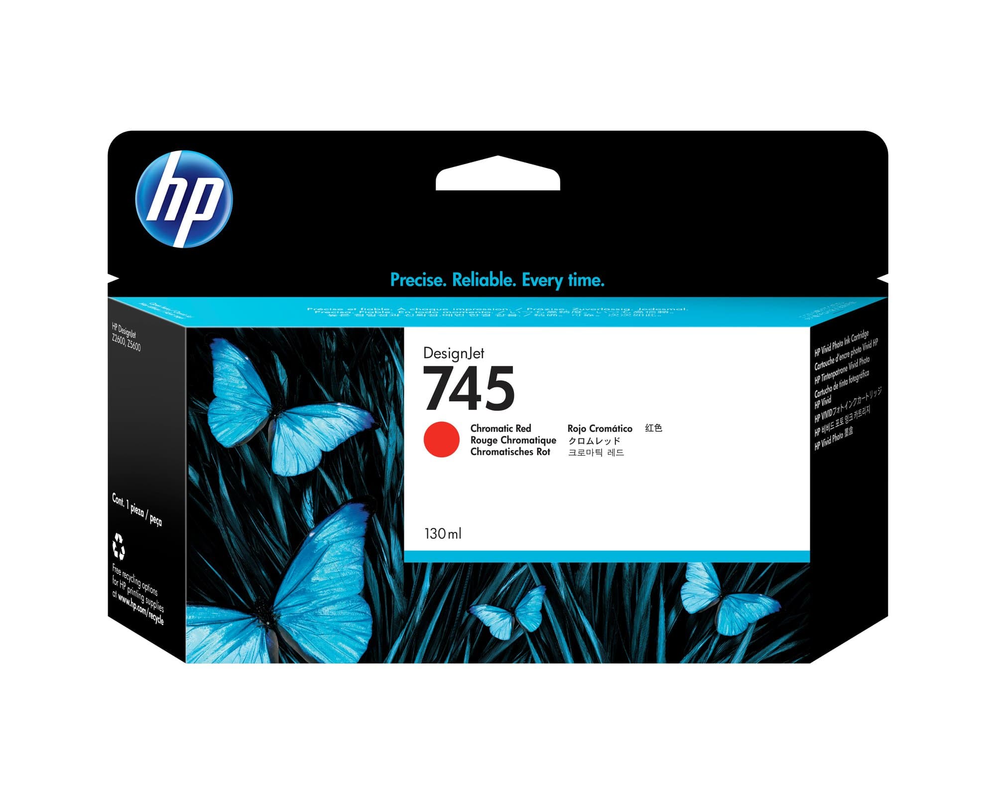 HP HP#745 130ml ChrRed Ink F9K00A HI7451CR