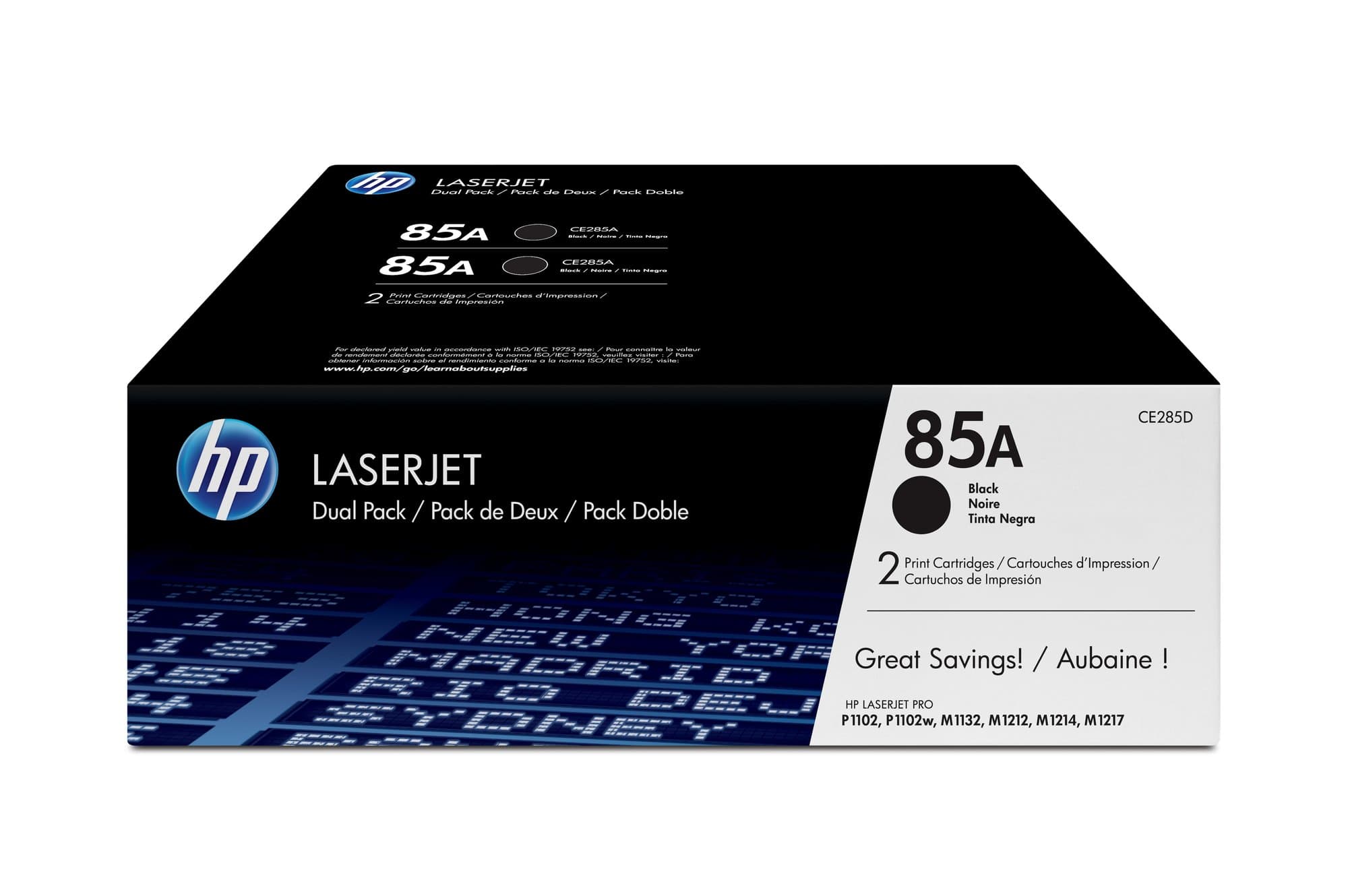 HP HP 85A Blk Ton Dual Pk CE285AD HT85T