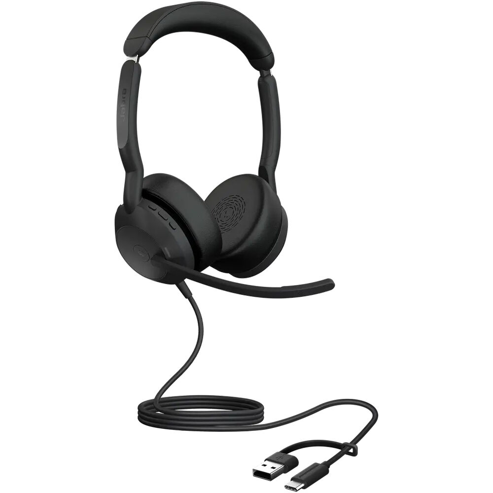 Evolve2 50 Stereo Wired/Wireless Headset MS USB-A/USB-C and Bluetooth Jabra — view 1