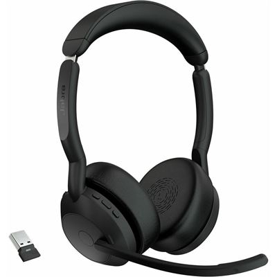 Evolve2 55 Stereo Wireless (Bluetooth) Headset MS USB-A Link 380 Jabra — view 2