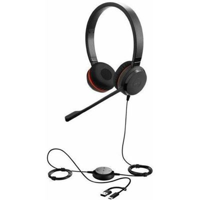 Evolve 30 II Stereo Wired (3.5mm USB-C USB-A) Headset MS Jabra — view 1