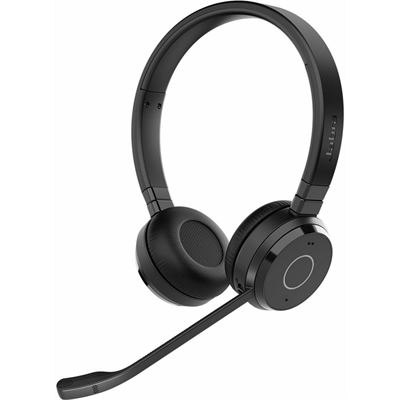 Evolve 65 TE Wireless (Bluetooth) Stereo Headset UC USB-A with Stand Jabra — view 2
