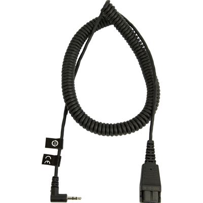 QD to 2.5mm Jack coiled cord 2m Jabra — view 1