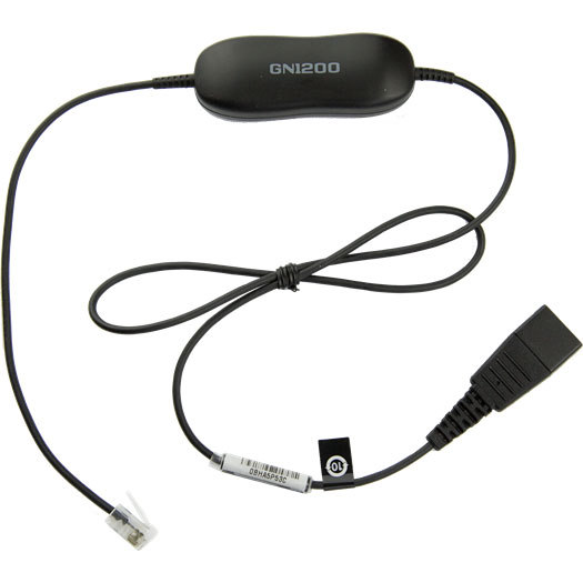 GN1200 SmartCord for RJ-9 connections (straight cable) Jabra — view 1