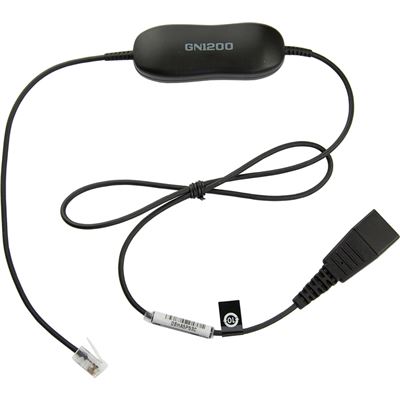 GN1200 SmartCord for RJ-9 connections (straight cable) Jabra — view 2