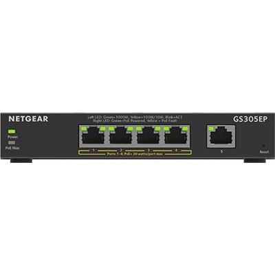 5-Port Gigabit PoE Smart Switch 802.3at/af PoE 4 PoE Outputs 63W NETGEAR — view 2