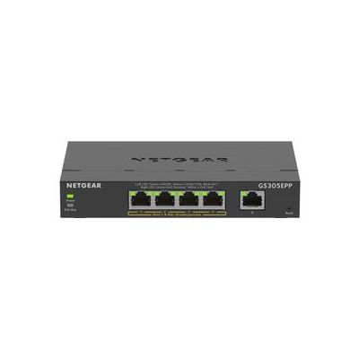 5-Port Gigabit Ethernet Smart Switch 4 x PoE+ ports 120W Total PoE NETGEAR — view 2
