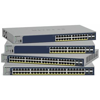 24-Port Gigabit Managed Switch 4 SFP 802.3at PoE+ Insight Managed NETGEAR — view 2