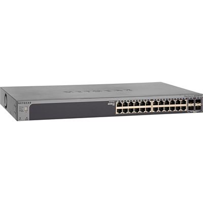 24-port Gigabit Stackable Smart Switch 4x10GigE ports (2x RJ45 & 2x SFP+) NETGEAR — view 2