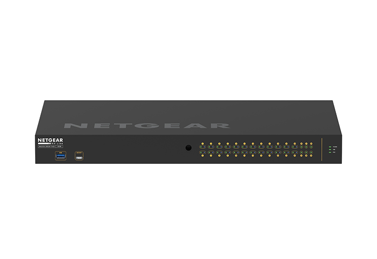 NETGEAR GSM4230P-100AJS AV Line 24-Port Managed Rackmount Gigabit PoE+ Switch 24x1G PoE+ 2x1G 4xSFP 300W PoE Power (M4250-26G4F-PoE+) NETGEAR — view 2