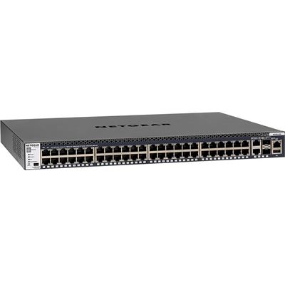 48-Port Fully Managed Stackable Layer 3 Switch (48 x 1G ports with 2 x 10GigE & 2 x SFP+) NETGEAR — view 2