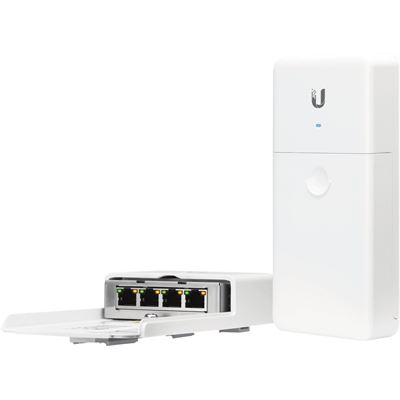 NanoSwitch 4-Port Outdoor PoE Switch 24v PoE in 3x PoE out Ubiquiti — view 2