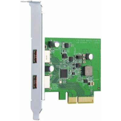 USB 3.2 Gen 2 dual-port PCIe expansion card QNAP — view 1