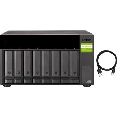 8-Bay HDD Expansion Unit for NAS and Computers (Windows Mac Linux) USB 3.2 Gen2 Type-C QNAP — view 1