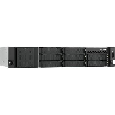 8-bay (short-depth) Rackmount NAS Intel 8C 2.8GHz CPU QNAP — view 1