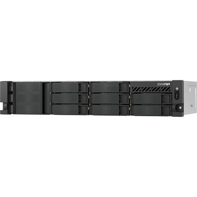 8-bay (short-depth) Rackmount NAS Intel 8C 2.8GHz Redundant Power QNAP — view 1