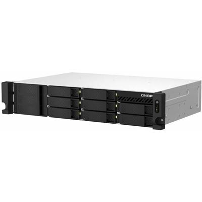 8-bay short-depth rackmount NAS 4-core CPU 8G RAM QNAP — view 1