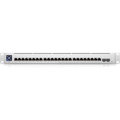 UniFi 2.5GbE Layer3 Managed PoE+ Switch 24x PoE Ports 2x 10GigE SFP+ ports Ubiquiti — view 2