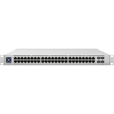 UniFi 2.5GbE Layer3 Managed PoE+ Switch 48x PoE Ports 4x 10GigE SFP+ ports Ubiquiti — view 2